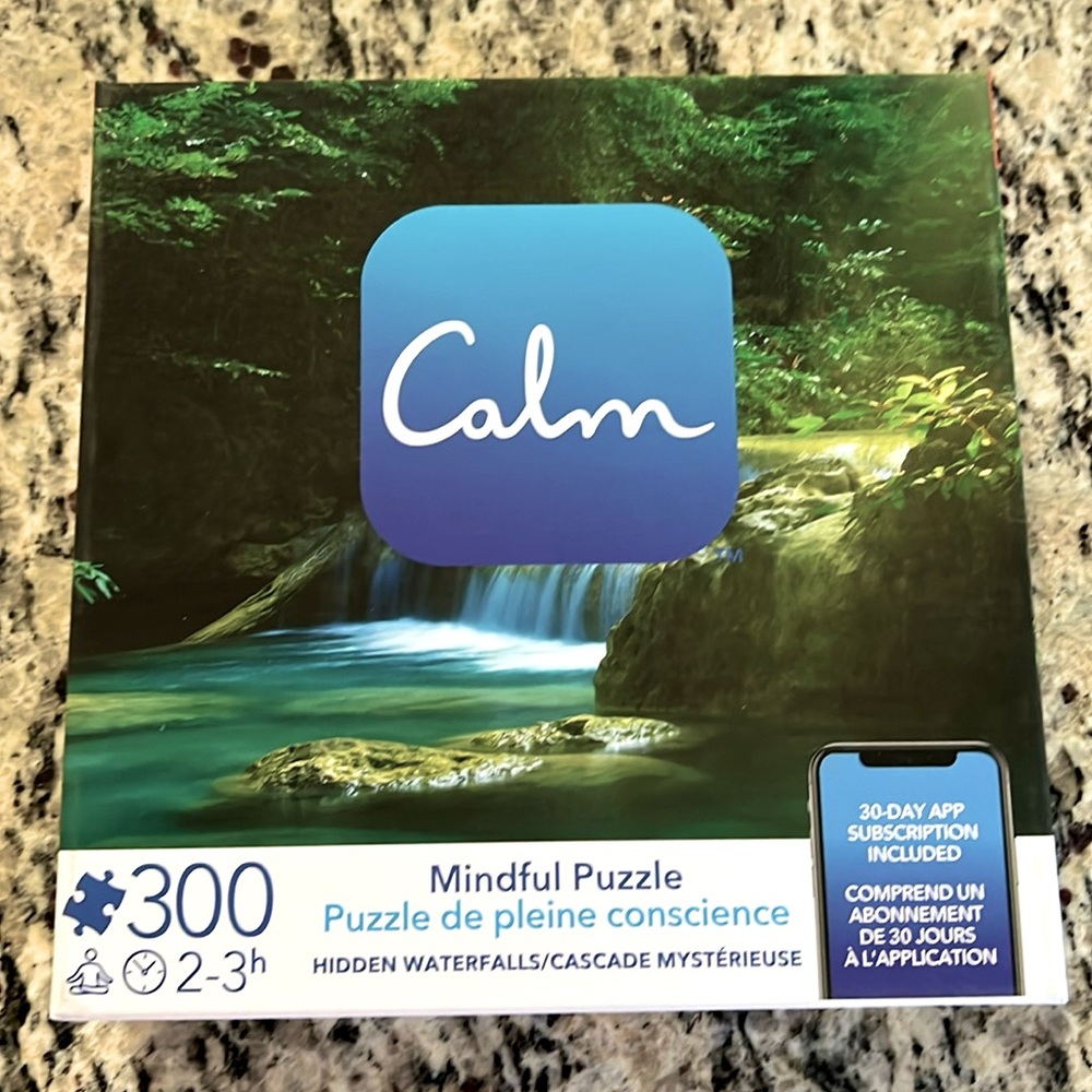 Calm 300 Piece Jigsaw Puzzle For Stress Relief Hidden Water Falls New